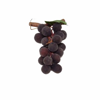 bunch of grapes with stick color blue fake fruit 8 x 4 cm