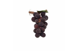 Decorative Blue Grape Cluster – Artificial Fruit with Wooden Stem (8 × 4 cm)