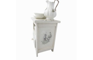 bedside table with ewer painted in Decoration Paint
