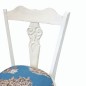 Chaise Victorienne – Snow White avec Assise Toile de Jouy
