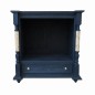 Unique cabinet with birch wood – hand-painted in Verdure Blue