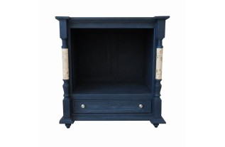 Armoire unique en bois de bouleau – peinte à la main en Verdure Blue