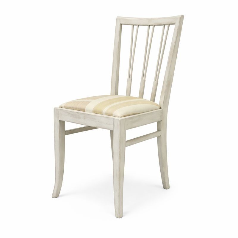 Set of 2 vintage chairs from the 1950s – Old White with patina