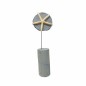Zeester op geverfd hout in Casper Blue – decoratief object 47 cm