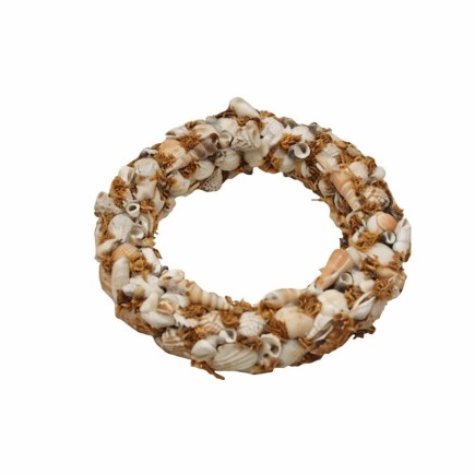 Couronne de coquillages Seagull 28 cm