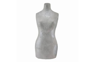 Torso in zilver en Mystery Grey met skeletblad