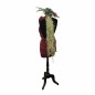 Mannequin Vintage – Drapé à la Main en Tissu Panthère Rouge | Hauteur 145 cm