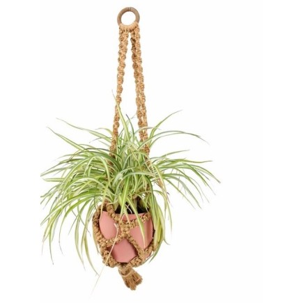 Macramé Plant Hanger “Iris” – Handmade & Timeless | Length 75 cm
