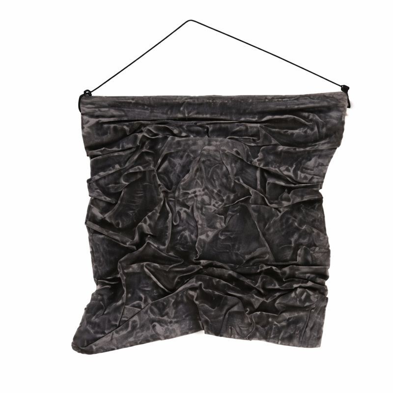 Kalkdoek IV “Black” – Handcrafted Wall Art in Decoration Paint