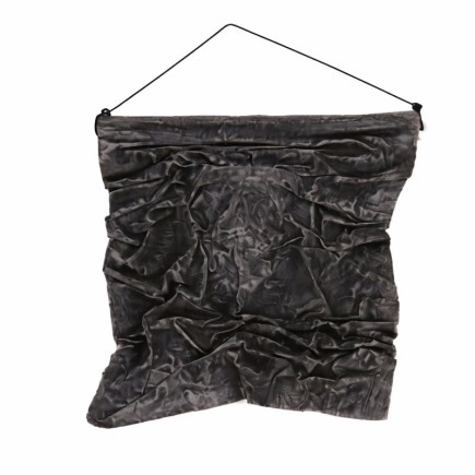 Kalkdoek IV “Black” – Handcrafted Wall Art in Decoration Paint