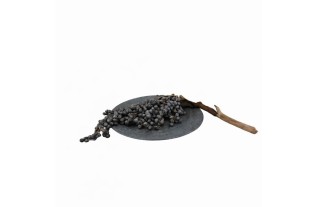 Unique Hand-Painted Bowl with Zinc Technique & Date Palm Branch – Handmade Decorative Object