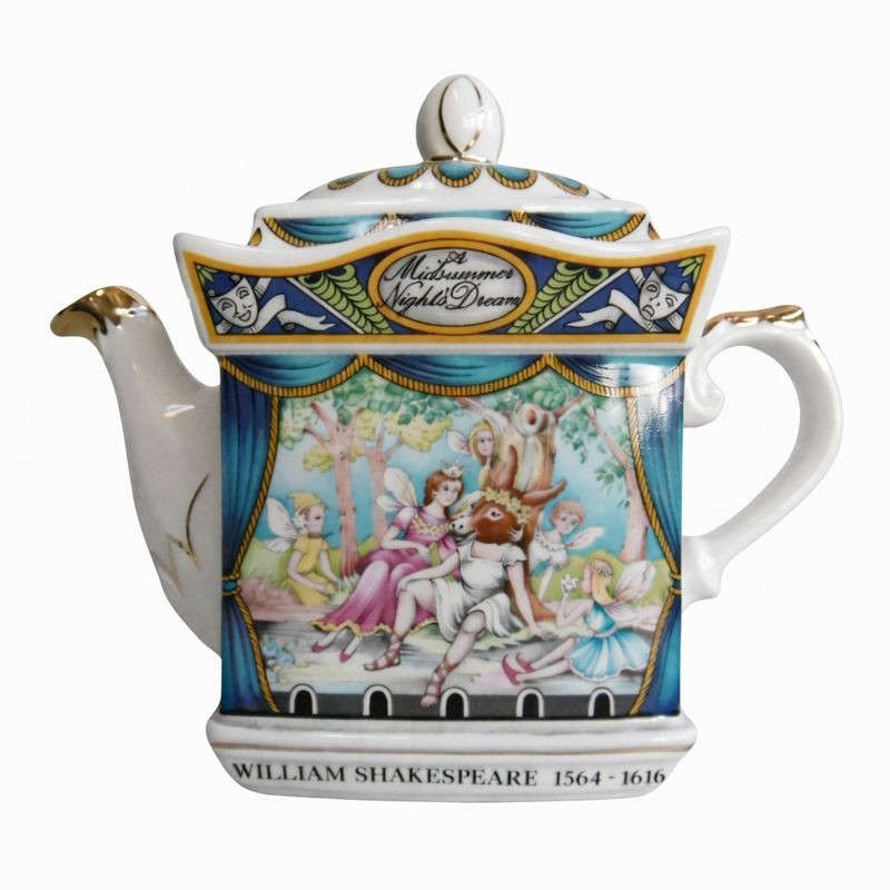 Unique Vintage Teapot William Shakespeare's A Midsummer Night’s Dream