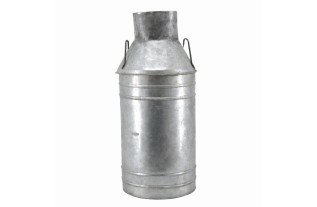 Vintage Zinken Melkkan – Stoer & Nostalgisch Decoratief Object