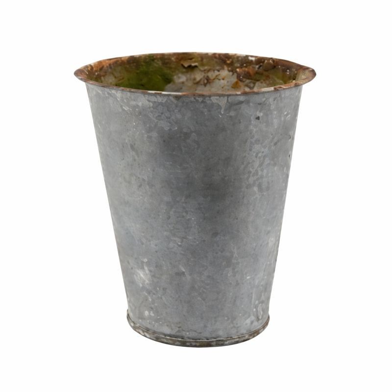 Vintage Zinc Pot – Small Size, Strong Character