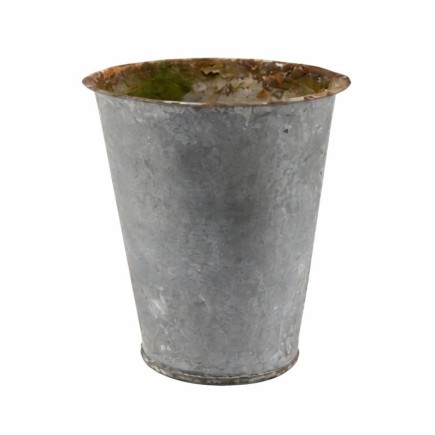 Petit Pot Vintage en Zinc – Petit Format, Grand Caractère