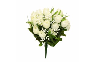 Bloemenboeket Witte Rozen – Tijdloze Zachtheid en Elegantie | 45 cm