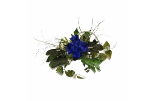 Bouquet de Fleurs en Soie Bleu – Calme Intemporel & Élégance Polyvalente | 30 cm