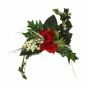 Bouquet de Fleurs en Soie Rouge – 30 cm