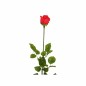Roos van zijde – rood – 90 cm