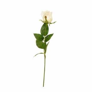 Silk rose – white – 60 cm