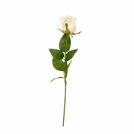 Rose en soie – blanche – 60 cm