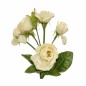 rose of silk per bunch color white length 80 cm