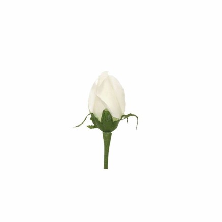 Roos van zijde – wit – 75 cm