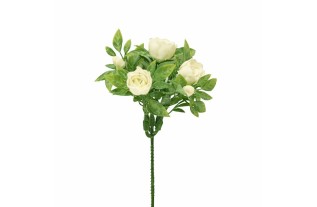 Bosje roosjes – wit – 20 cm