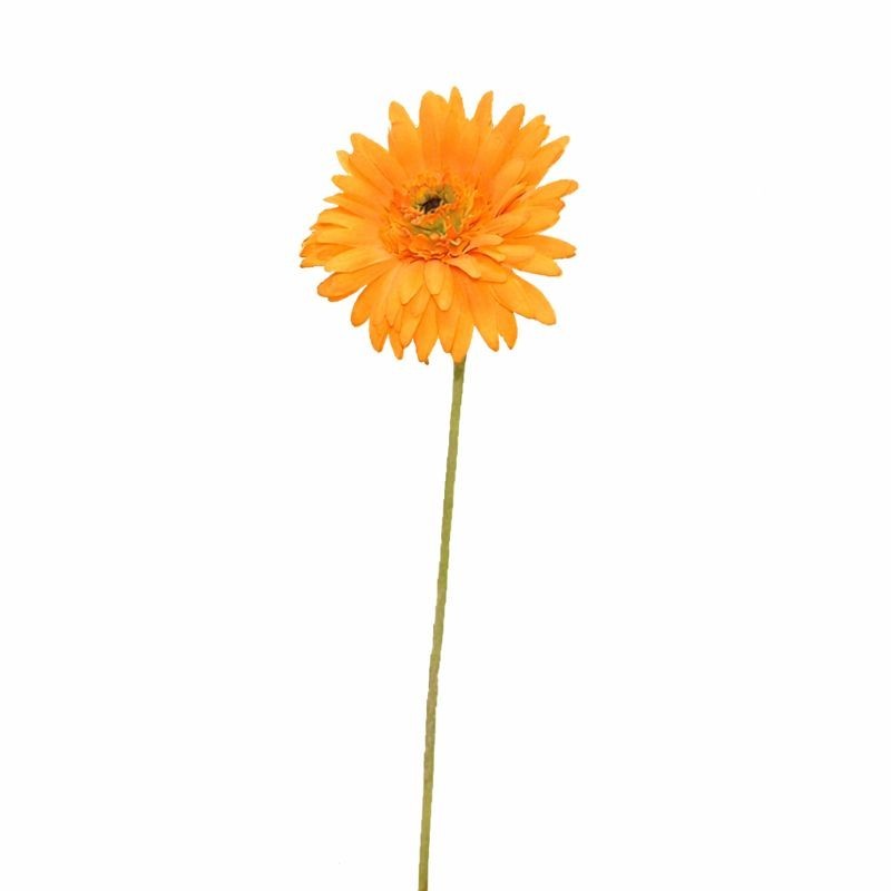 Gerbera en soie synthétique – orange – 55 cm