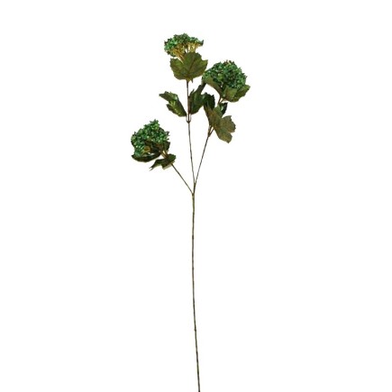 Green berry branch – synthetic silk and polystyrene