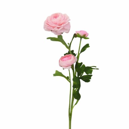 Renoncule Rose en Soie – Élégance & Beauté Intemporelle