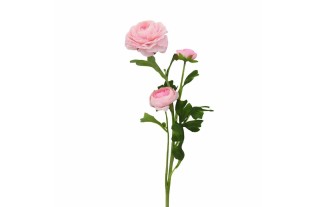 Renoncule Rose en Soie – Élégance & Beauté Intemporelle