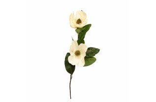 Magnolia blanche en soie – 85 cm