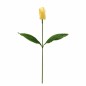Tulipe en soie avec feuilles – jaune – 65 cm