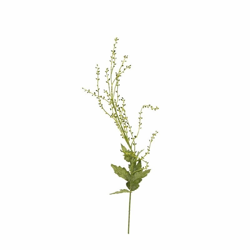 Branch with flower buds and leaves – green – 80 cm Branch with flower buds and leaves – green – 80 cm