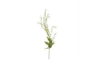 Branch with flower buds and leaves – green – 80 cm