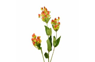 branch of berries color red-cream length 70 cm