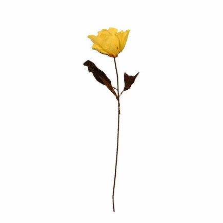 Yellow Flower with Leaves – 75 cm