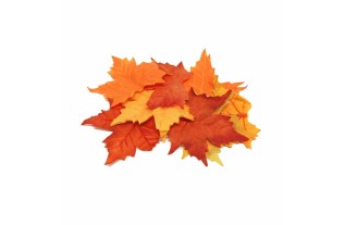 Losse herfstbladeren van zijde – diverse kleuren – 12 stuks