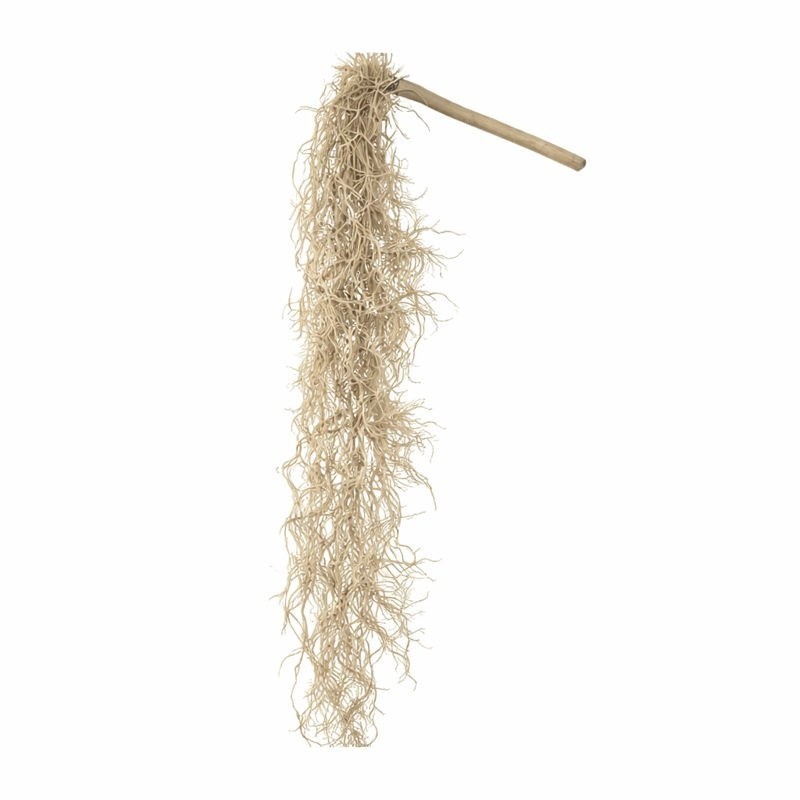 Branche de tillandsia en soie – vert clair – 85 cm