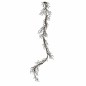 Branche décorative avec rameaux – Noir avec paillettes multicolores – 110 cm