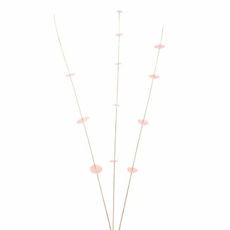 Tiges de fleurs chinoises – rose – 90 cm (lot de 3)