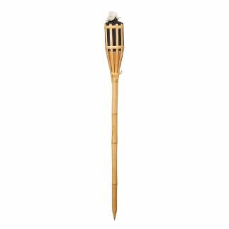 Bamboo torch for outdoor use