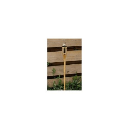 Bamboo torch for outdoor use