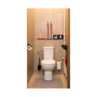 Toiletmat taupe 65 x 50 cm