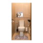 Toilet mat purple marbled 65 x 50 cm Toilet mat purple marbled 65 x 50 cm