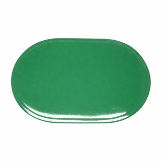 Set de table vert brillant à bords arrondis 30 × 45 cm
