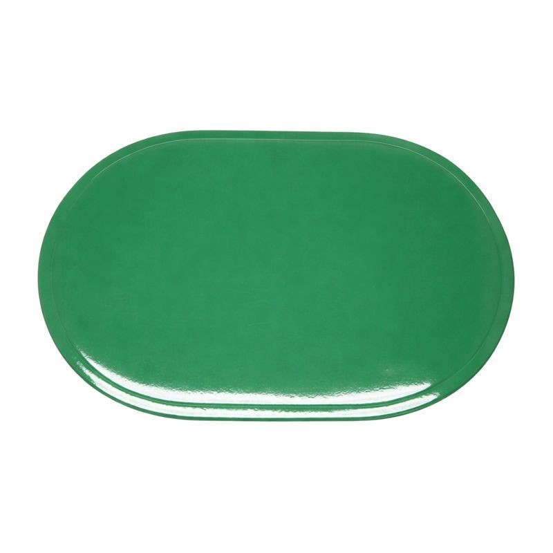 Set de table vert brillant à bords arrondis 30 × 45 cm