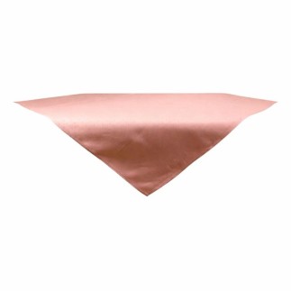 Nappe vintage rose en satin 100 × 100 cm