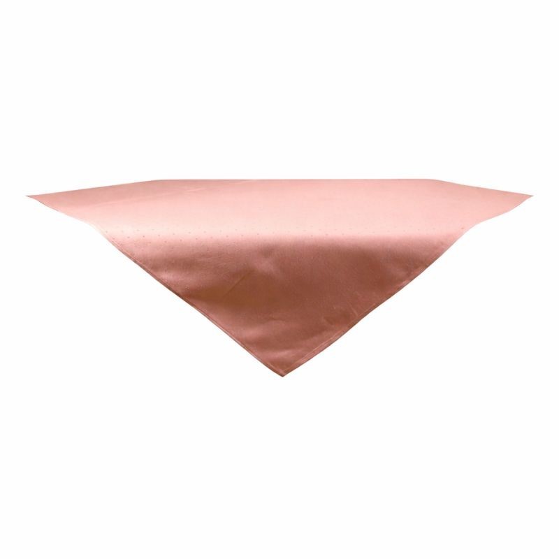 Nappe vintage rose en satin 100 × 100 cm